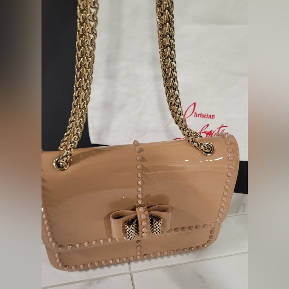 Authentic Christian Louboutin Studded Purse. - Picture 6 of 10